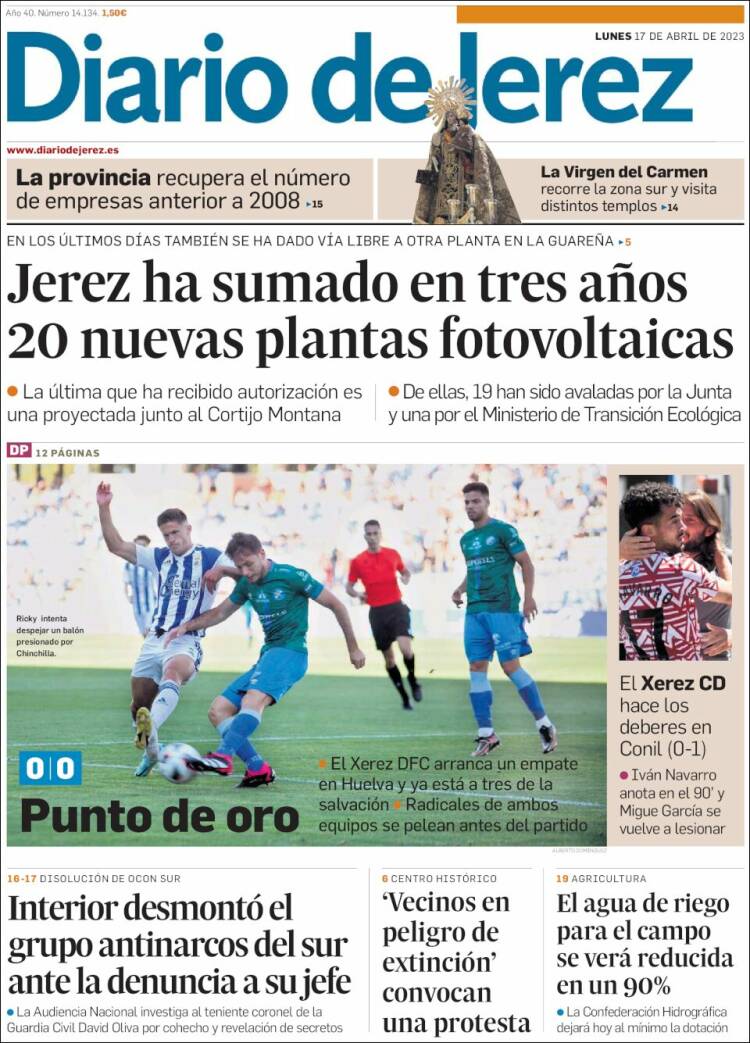 Portada de Diario de Jerez (España)