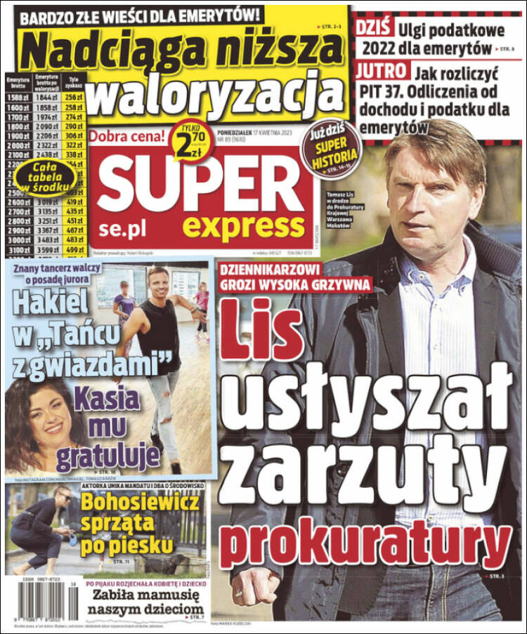 Portada de Super Express (Polonia)