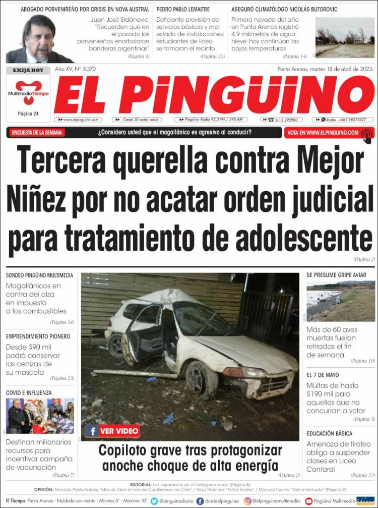 Portada de El Pingüino (Chile)