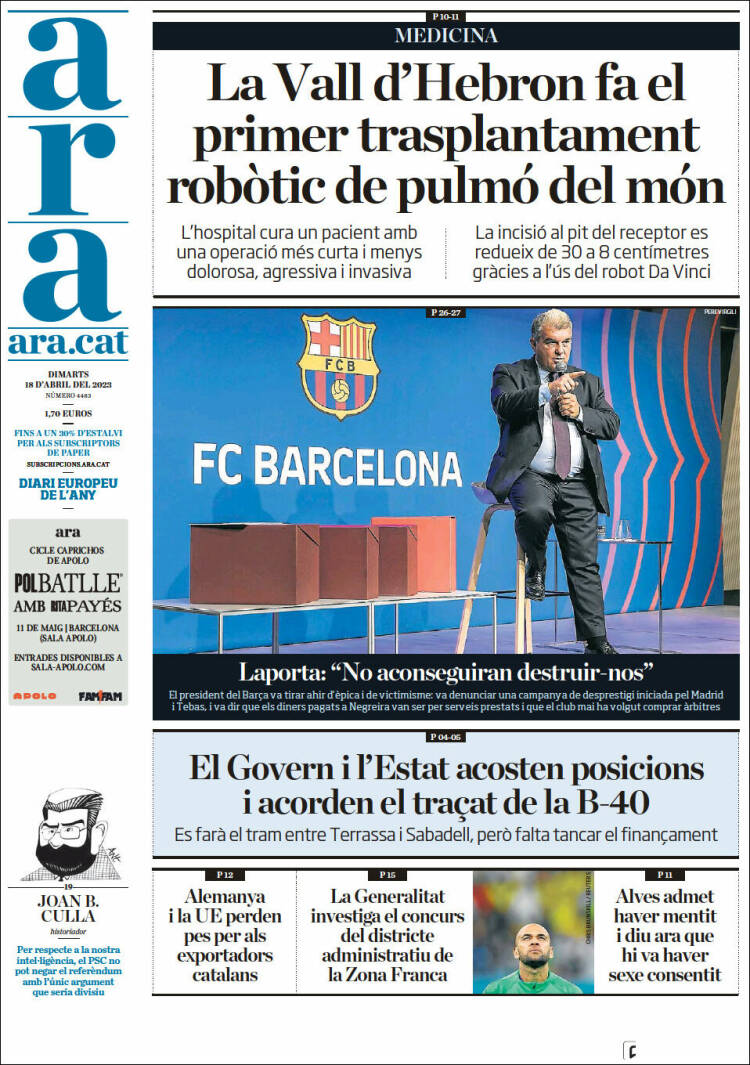 Portada de Ara (España)