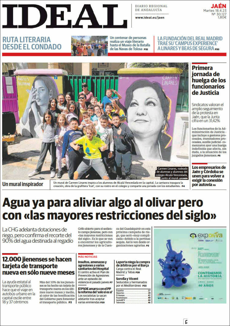 Portada de El Ideal de Jaén (España)