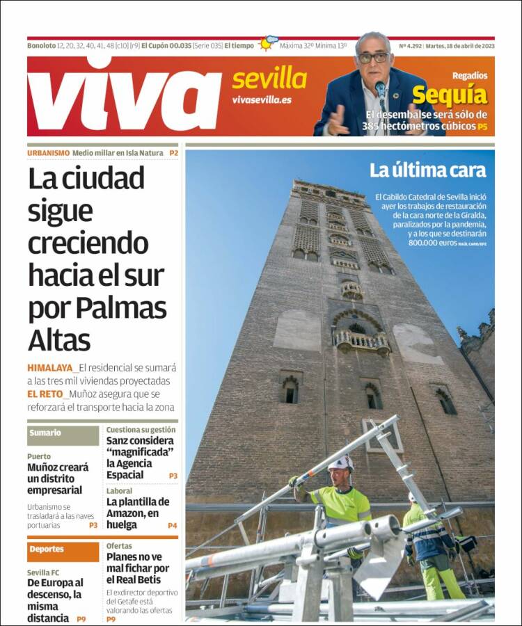 Portada de Viva Sevilla (España)