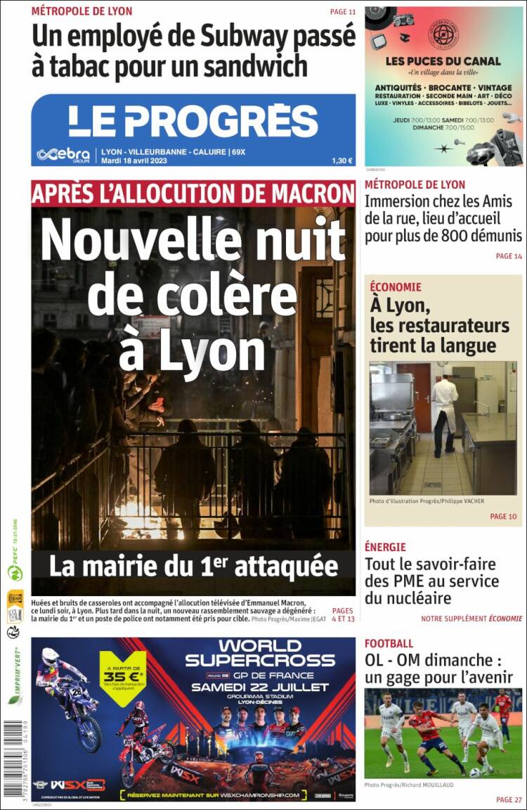 Portada de Progres de Fecamp (Francia)