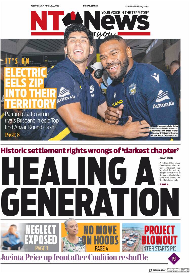 Portada de Northern Territory News (Australia)