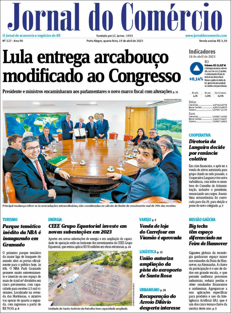 Portada de Jornal do Comércio (Brasil)