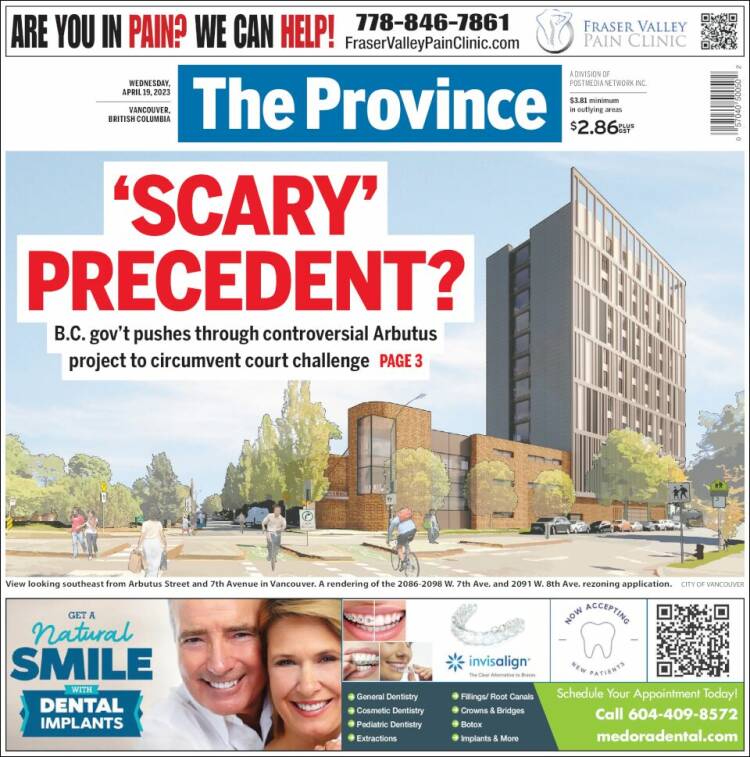 Portada de The Province (Canada)