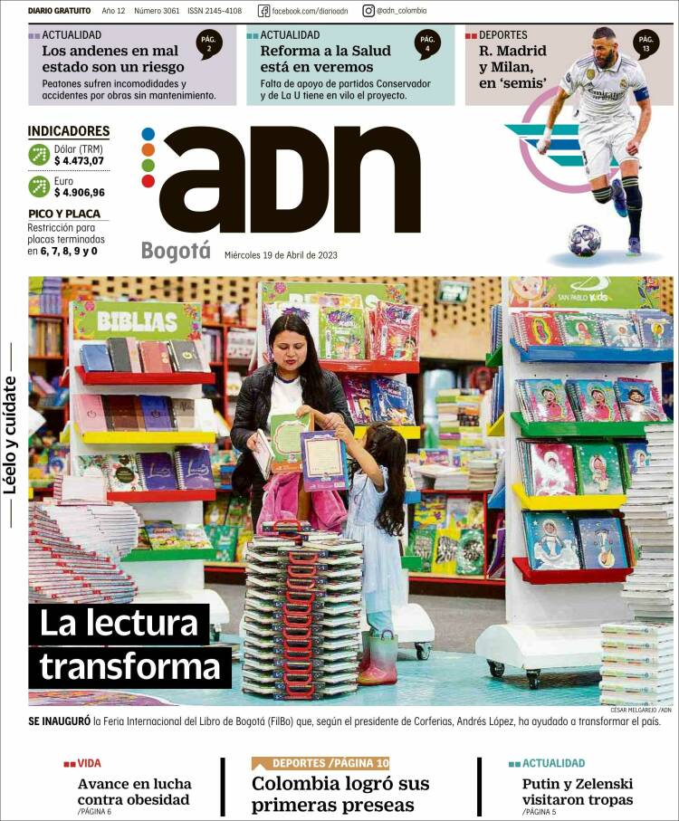 Portada de ADN - Bogotá (Colombia)