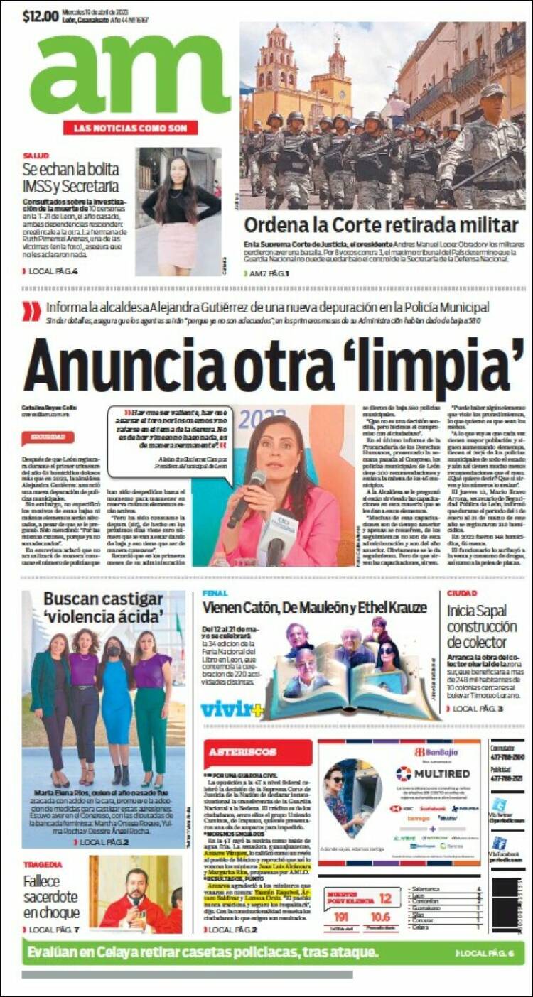 Portada de Al Día A.M. (M&eacute;xico)