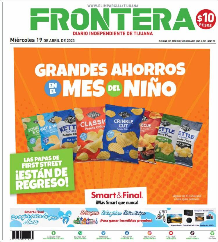 Portada de Frontera (M&eacute;xico)