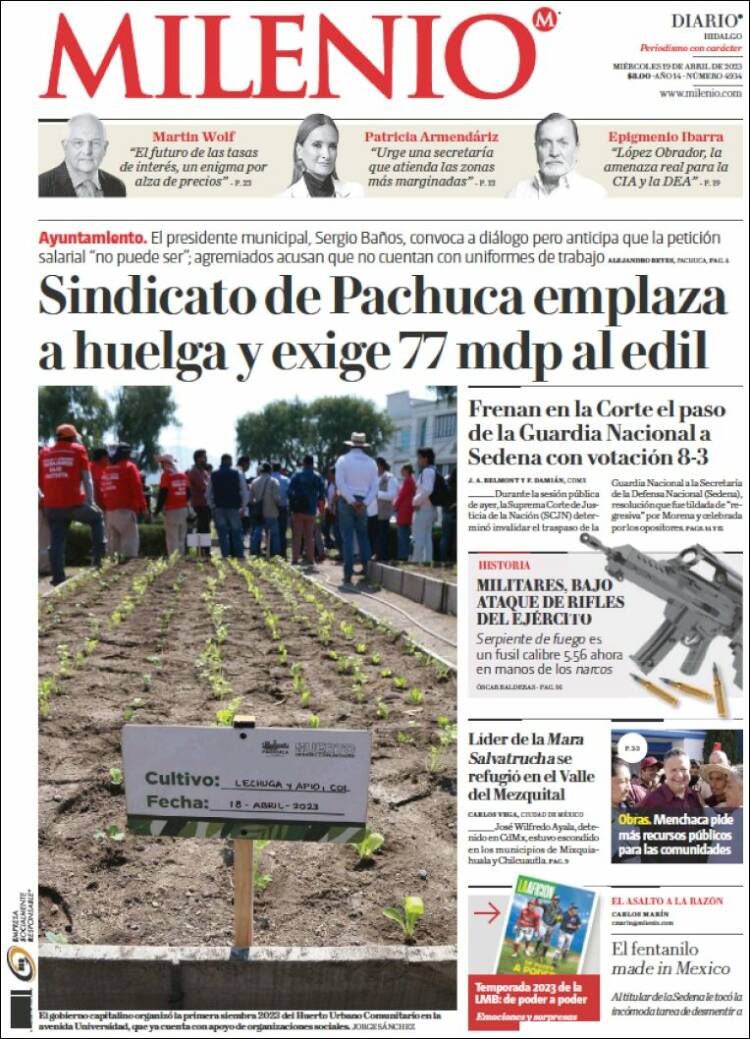 Portada de Milenio de Hidalgo (M&eacute;xico)