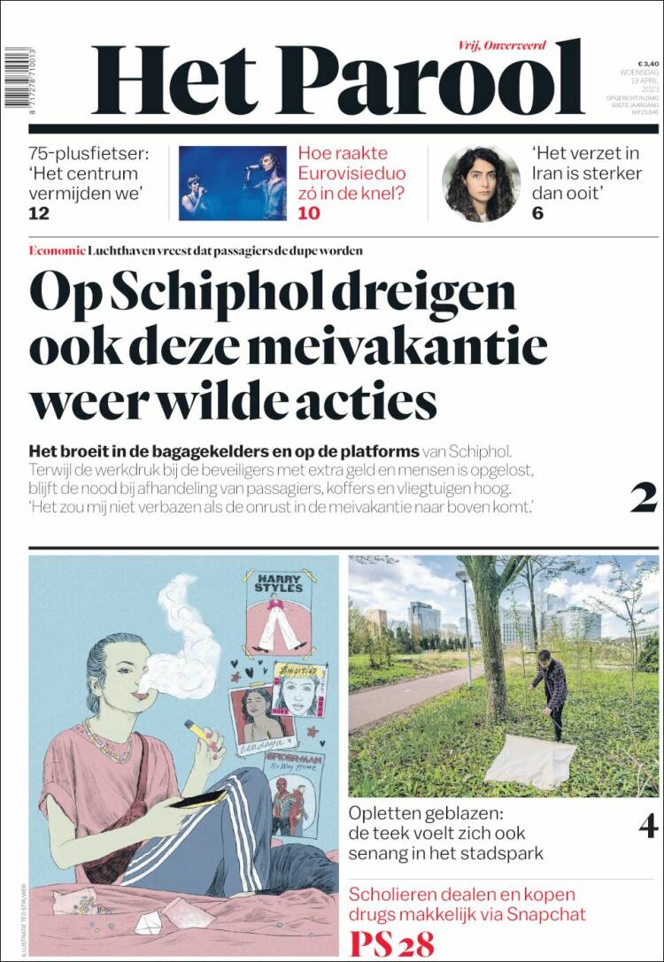 Portada de Het Parool (Pa&iacute;ses Bajos)