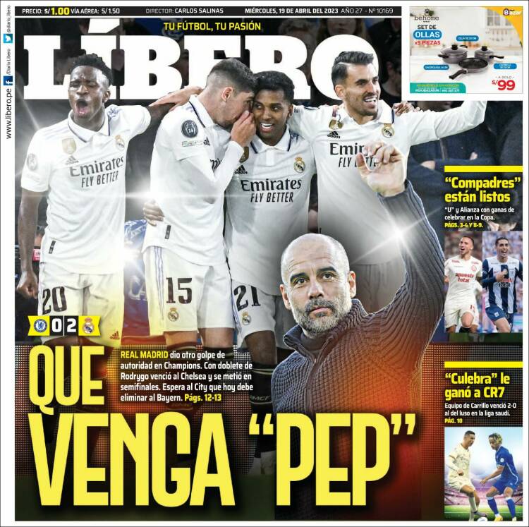 Portada de Líbero (Per&uacute;)