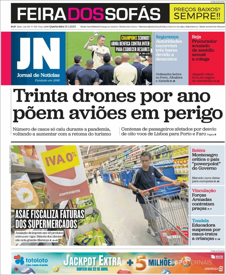 Portada de Jornal de Notícias (Portugal)