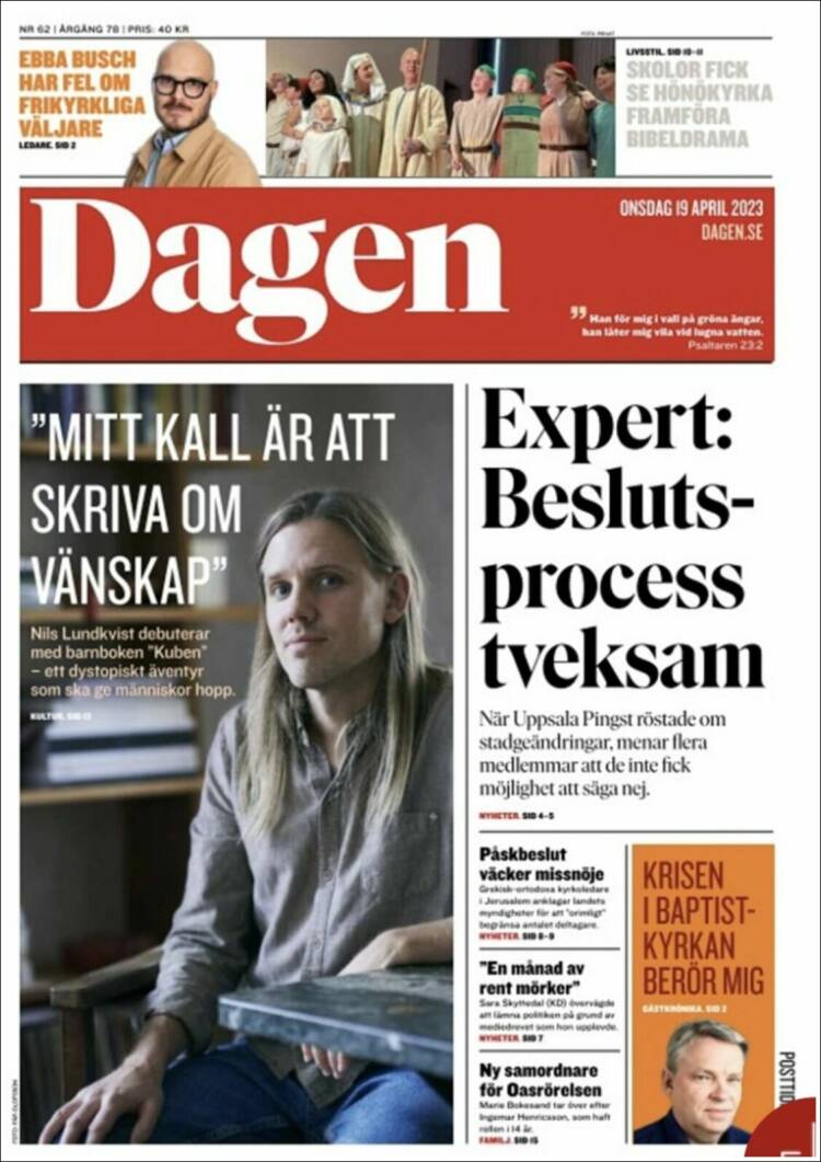 Portada de Dagen (Suecia)