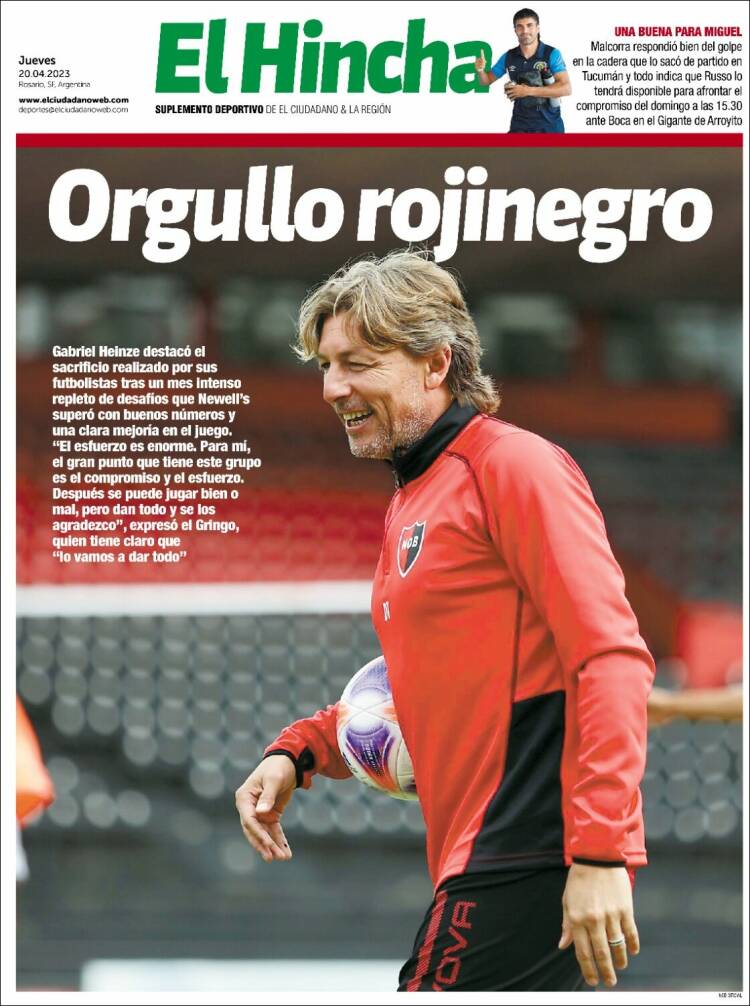 Portada de El Hincha (Argentina)