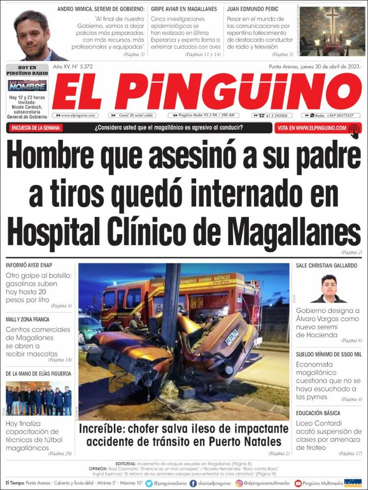 Portada de El Pingüino (Chile)