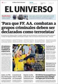 Portada de El Universo - Ecuador (Ecuador)