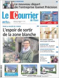 Portada de Le Courrier de l'Ouest (Francia)