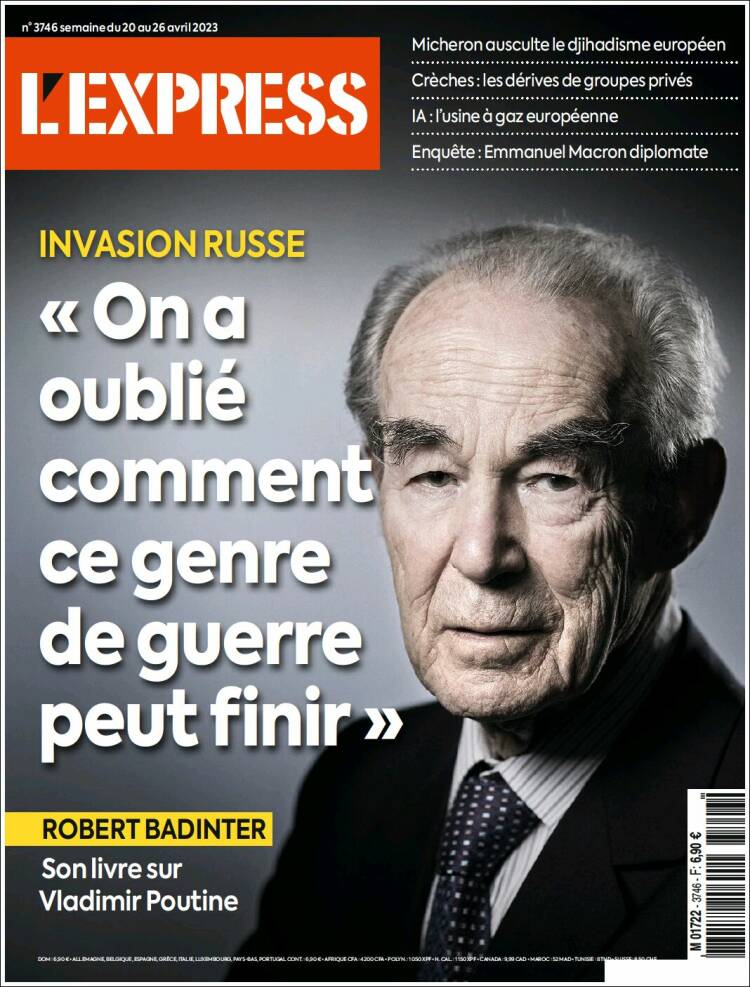Portada de L'Express (Francia)