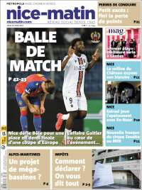 Portada de Nice-Matin (Francia)