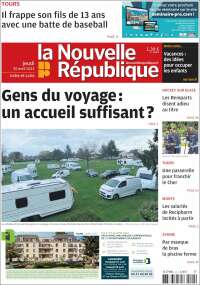 Portada de La Nouvelle Republique (Francia)