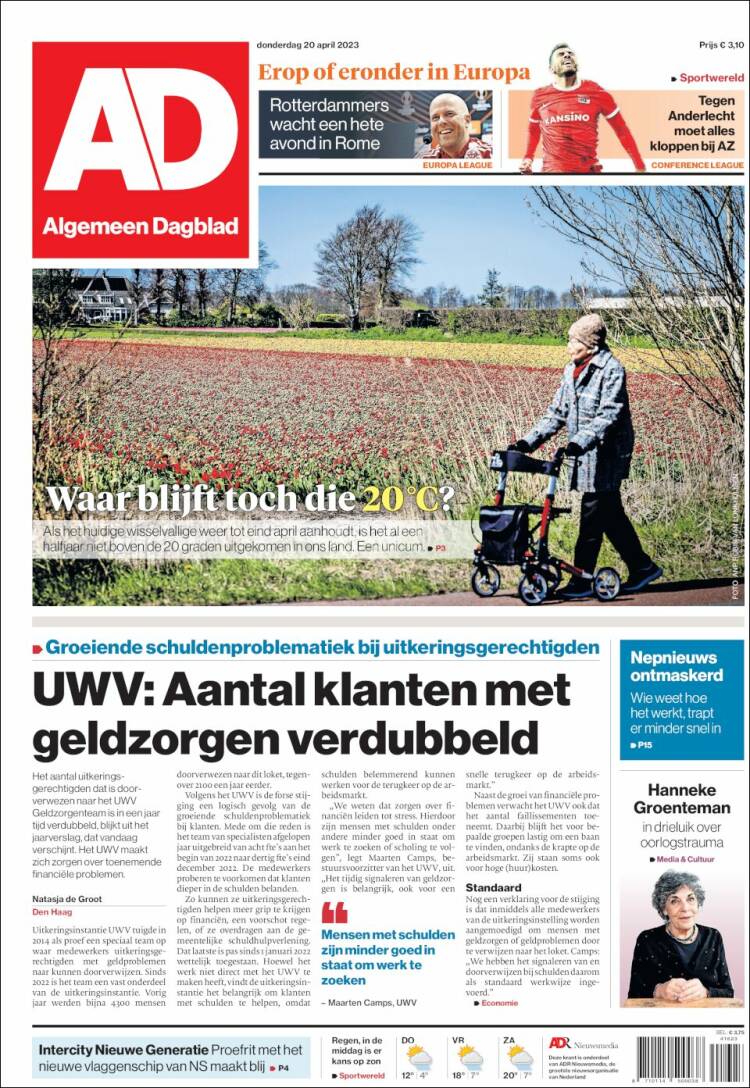 Portada de AD (Pa&iacute;ses Bajos)