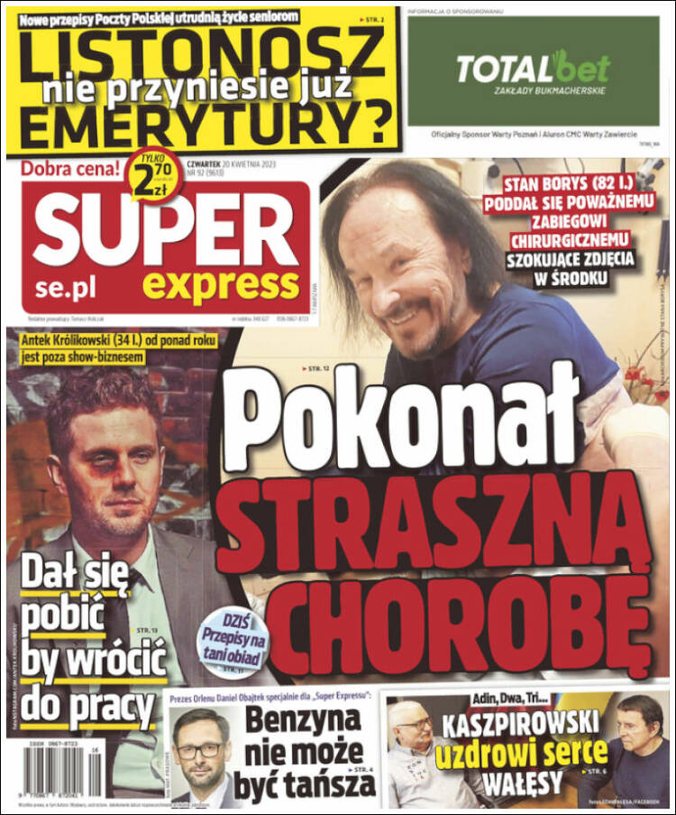 Portada de Super Express (Polonia)