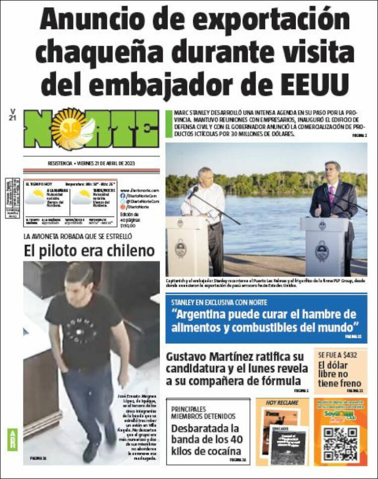 Portada de Diario Norte (Argentina)