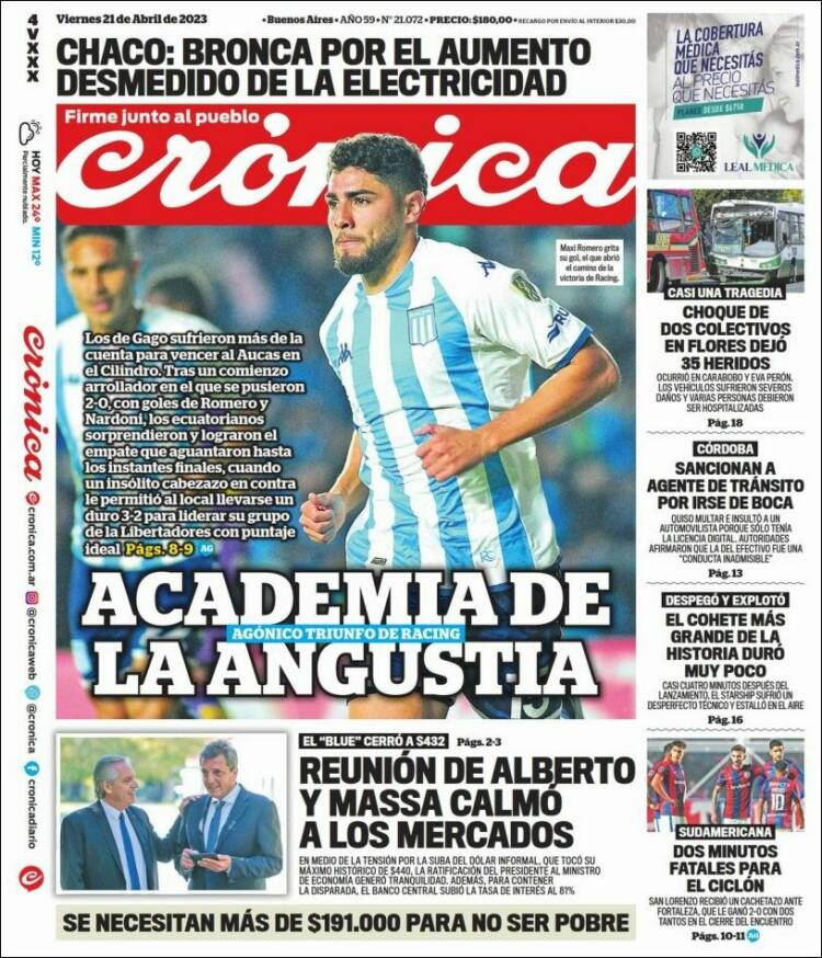 Portada de La Voz del Chaco (Argentina)