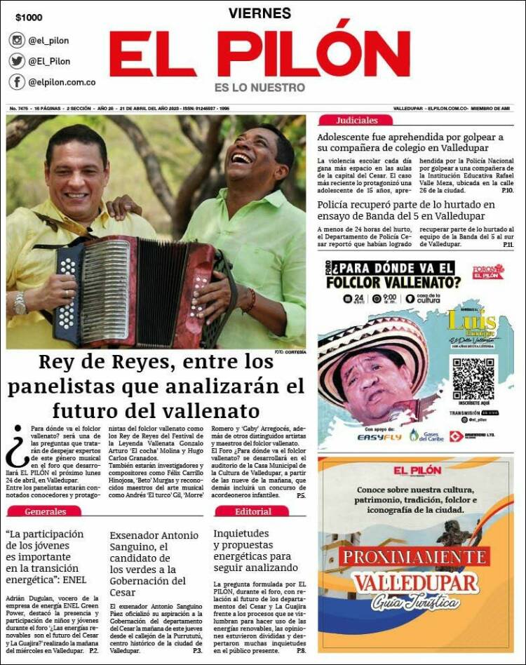 Portada de El Pilón (Colombia)