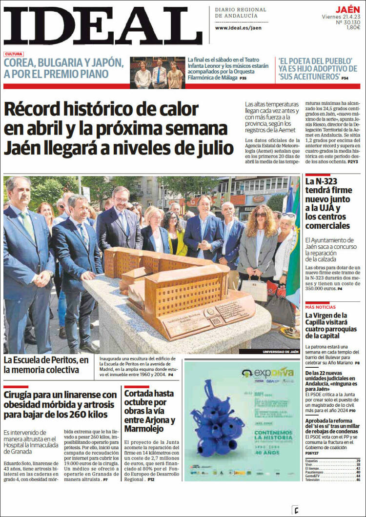 Portada de El Ideal de Jaén (España)
