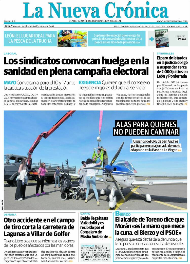 Portada de La Nueva Crónica (España)