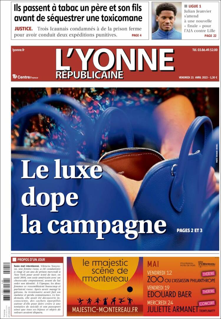 Portada de L'Yonne-Républicaine (France)