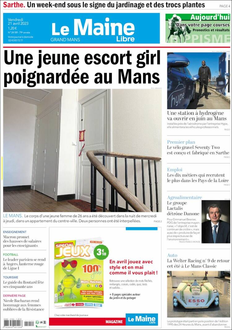 Portada de Le Maine Libre (France)