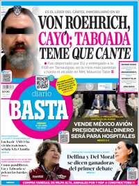 Portada de Diario Basta (México)