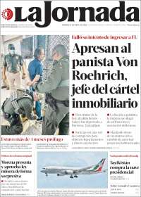 Portada de La Jornada (México)