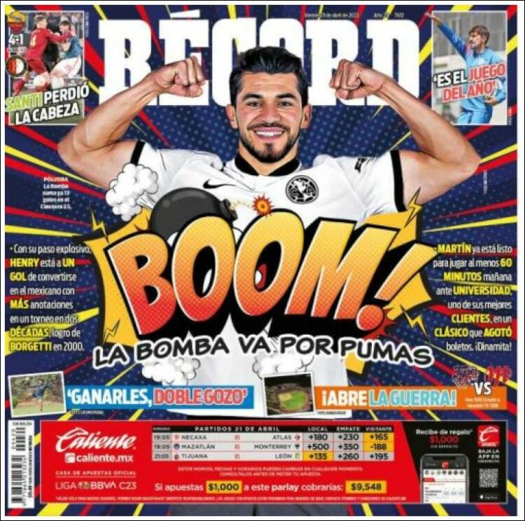 Portada de Record (México)