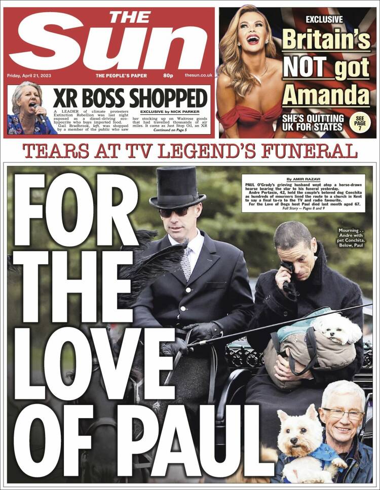 Portada de The Sun (Reino Unido)