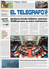 Portada de El Telégrafo (Uruguay)