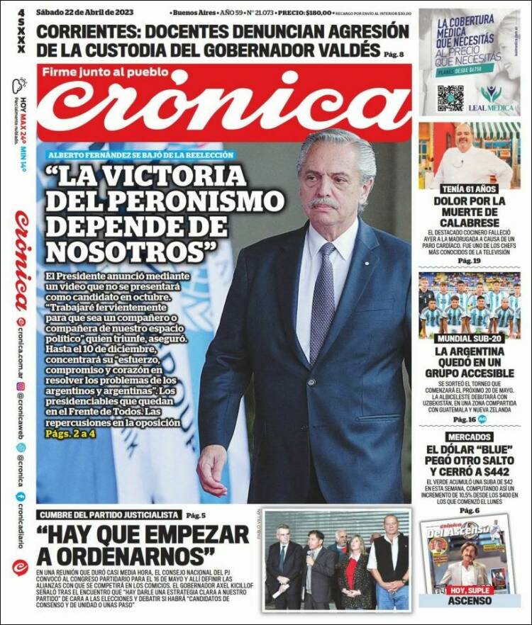 Portada de La Voz del Chaco (Argentina)