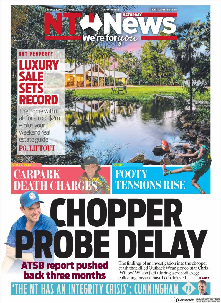 Portada de Northern Territory News (Australia)