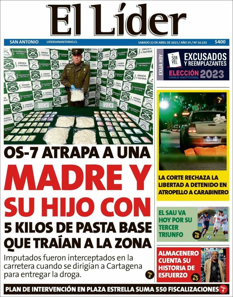 Portada de Lider de San Antonio (Chile)