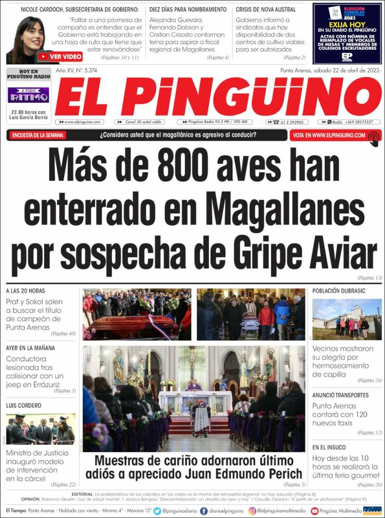 Portada de El Pingüino (Chile)