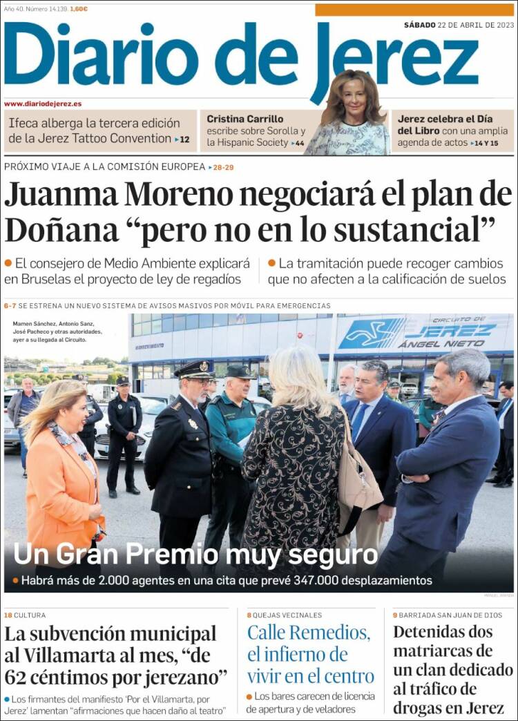 Portada de Diario de Jerez (España)