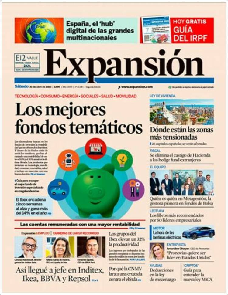 Portada de Expansión (Espa&ntilde;a)