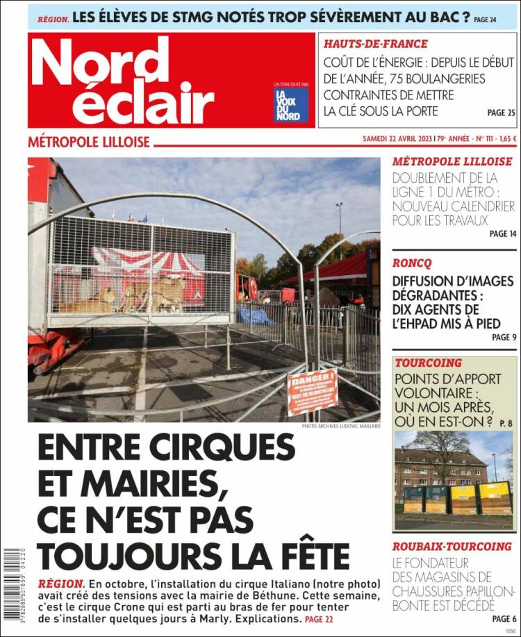 Portada de Nord Éclair (Francia)