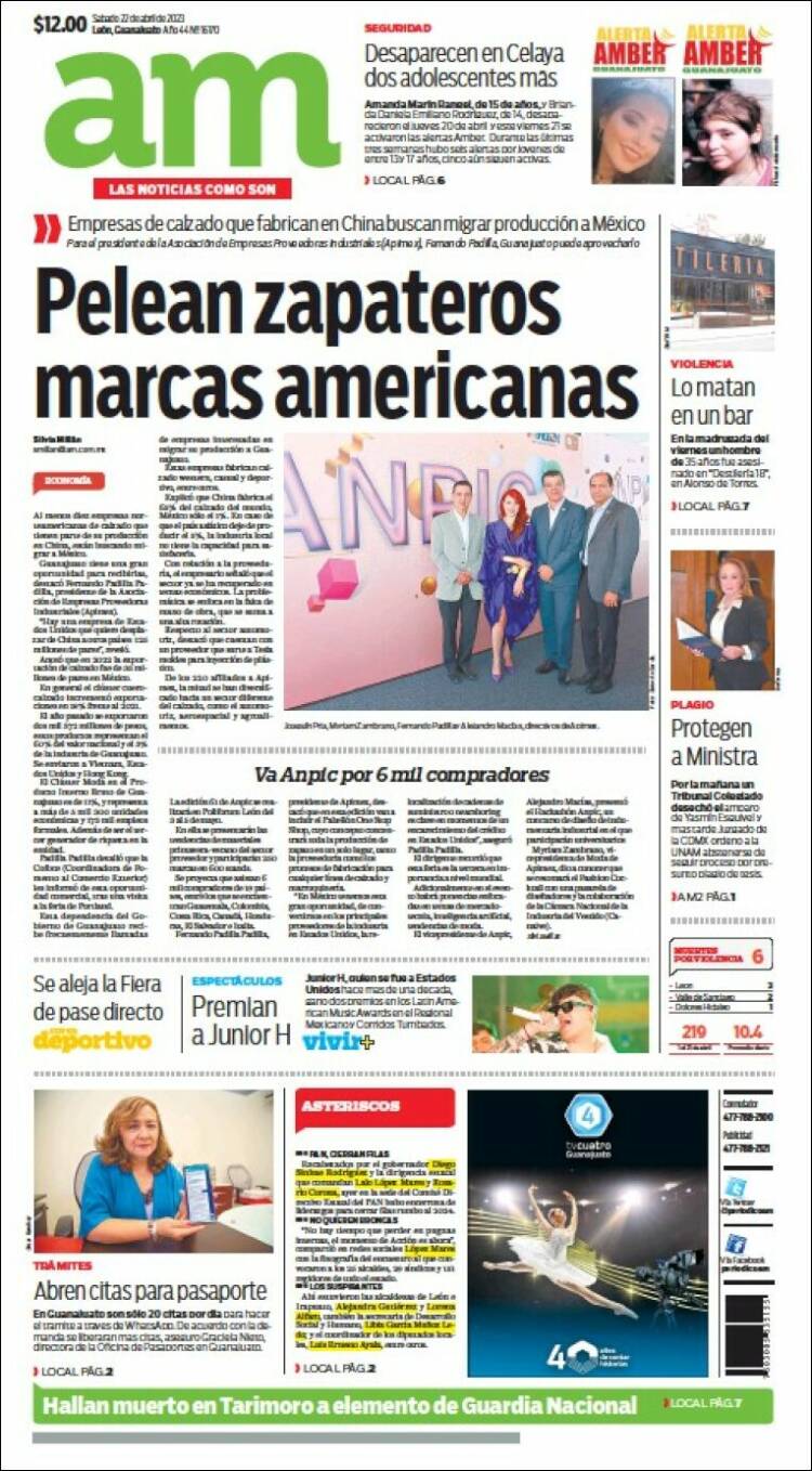 Portada de Al Día A.M. (México)