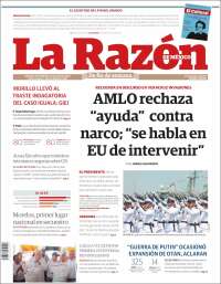 Portada de La Razón (México)