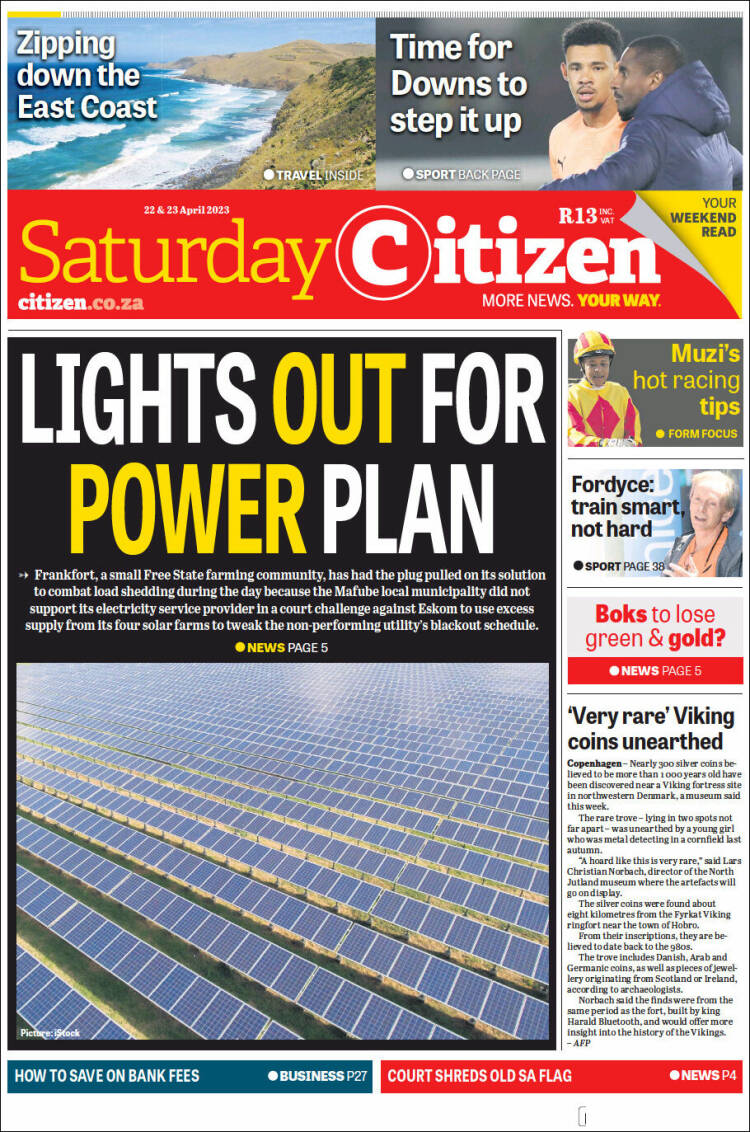 Portada de The Citizen (Sud&aacute;frica)