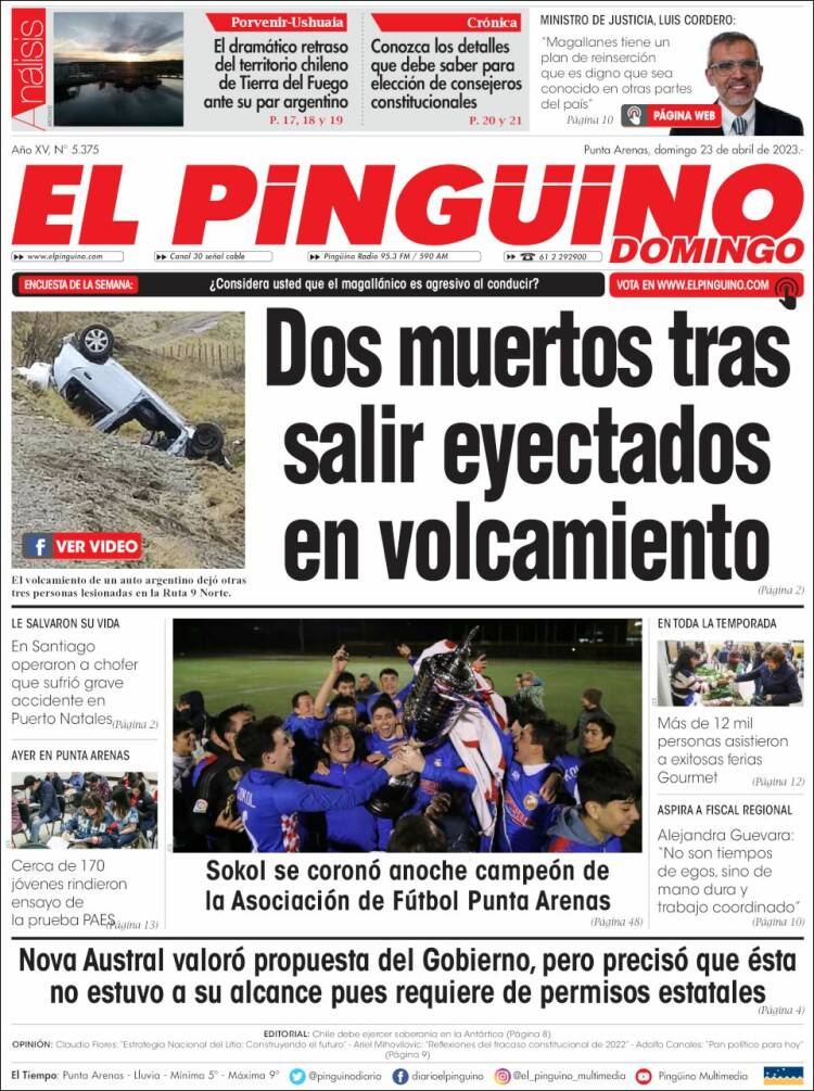 Portada de El Pingüino (Chile)